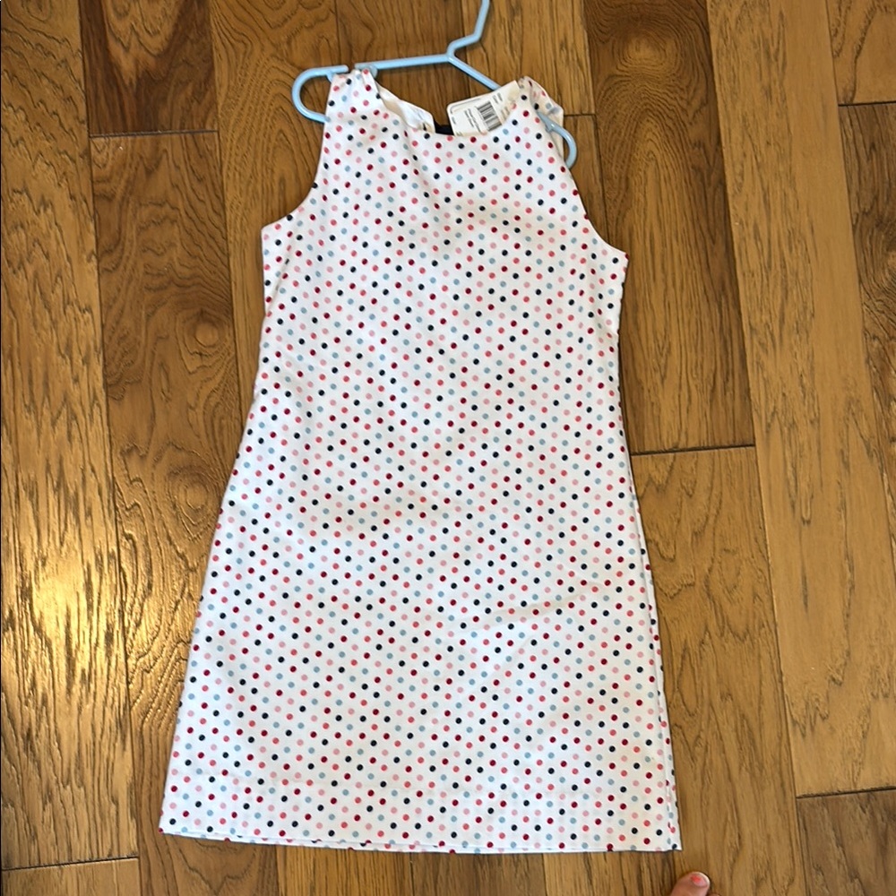 Florence Eiseman Red and White Sleeveless Halter Dress